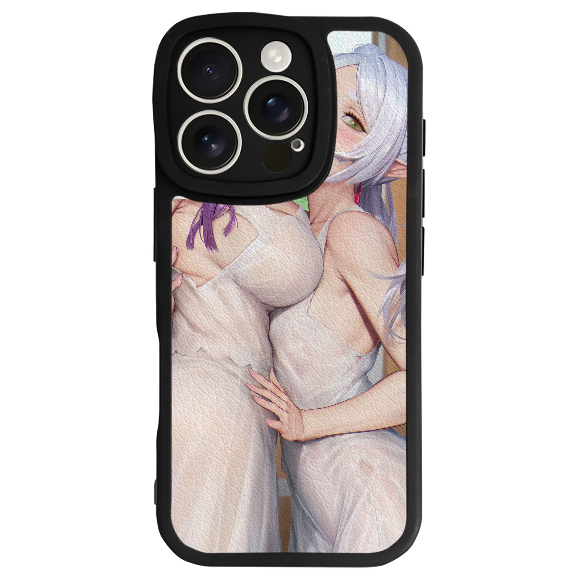 （画像用） 葬送のフリーレン Frieren 【iPhone 16シリーズ対応】シリコンスマホケース（レザー調） 材質：シリコン